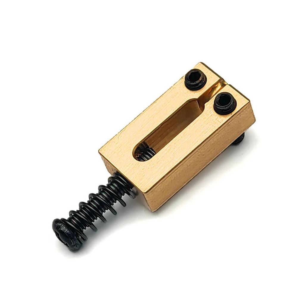 6 10.5MM String Spaces Solid Brass Electric Guitar Bridge Code Code Pull Code String Saddle for Fender