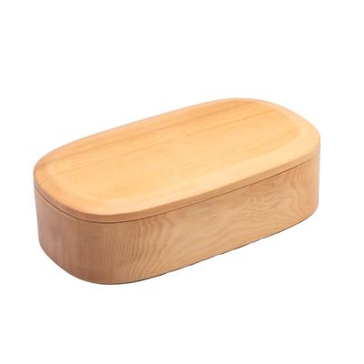 Passe Wakayama Boîte à lunch Wappa Magasin déjeuner sculpté environ 19 x 10 simple naturel - Bois, boîte, cm, étage, rectangulaire, finition, A-71-273721