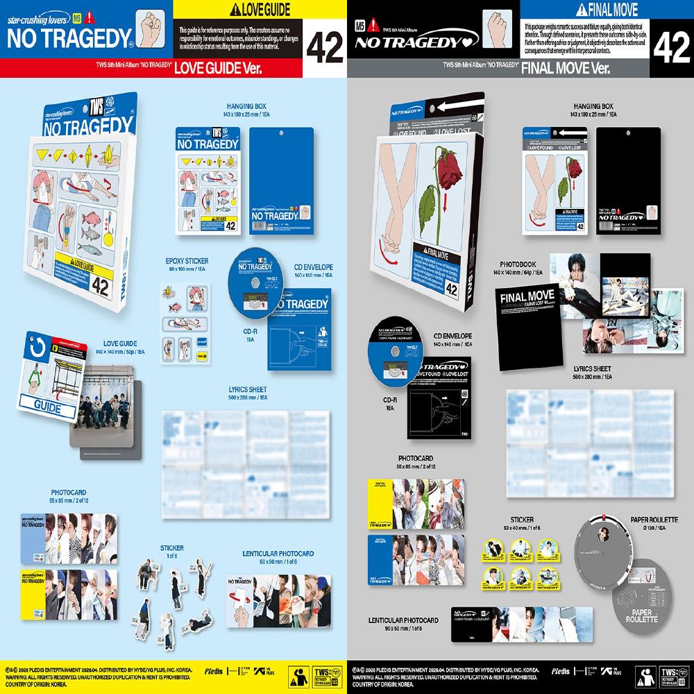 Pre-order TWS 5th Mini Album NO TRAGEDY Standard ver. & SHOP POB