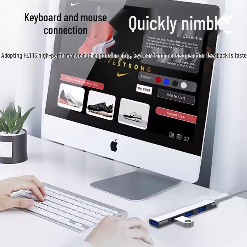 Type-C USB Docking Station Multi-Port Hub & Splitter for Laptops