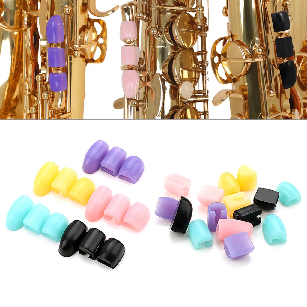 3 Pcs/Set Saxophone Palm-Key Risers Thumb Rest Cushion Saxophone Rubber Thumb Rest Instruments Accessories for Players