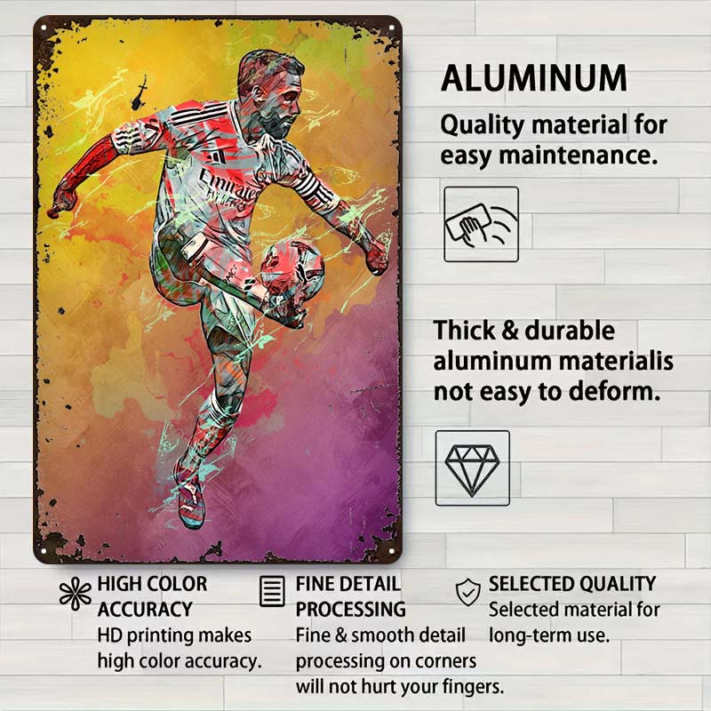 Dani Carvajal Metal Posters Customizable Sign Decor for Room Decoration Football Player Tin Signs for Home Wall Art Decoration