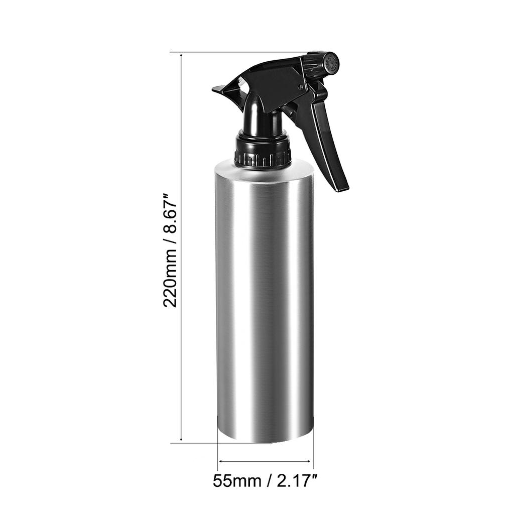 11.8oz/350ml Spray Bottle 304 Stainless Steel with Fine Mist Sprayer, Empty Refillable Container for Kitchen Bathroom