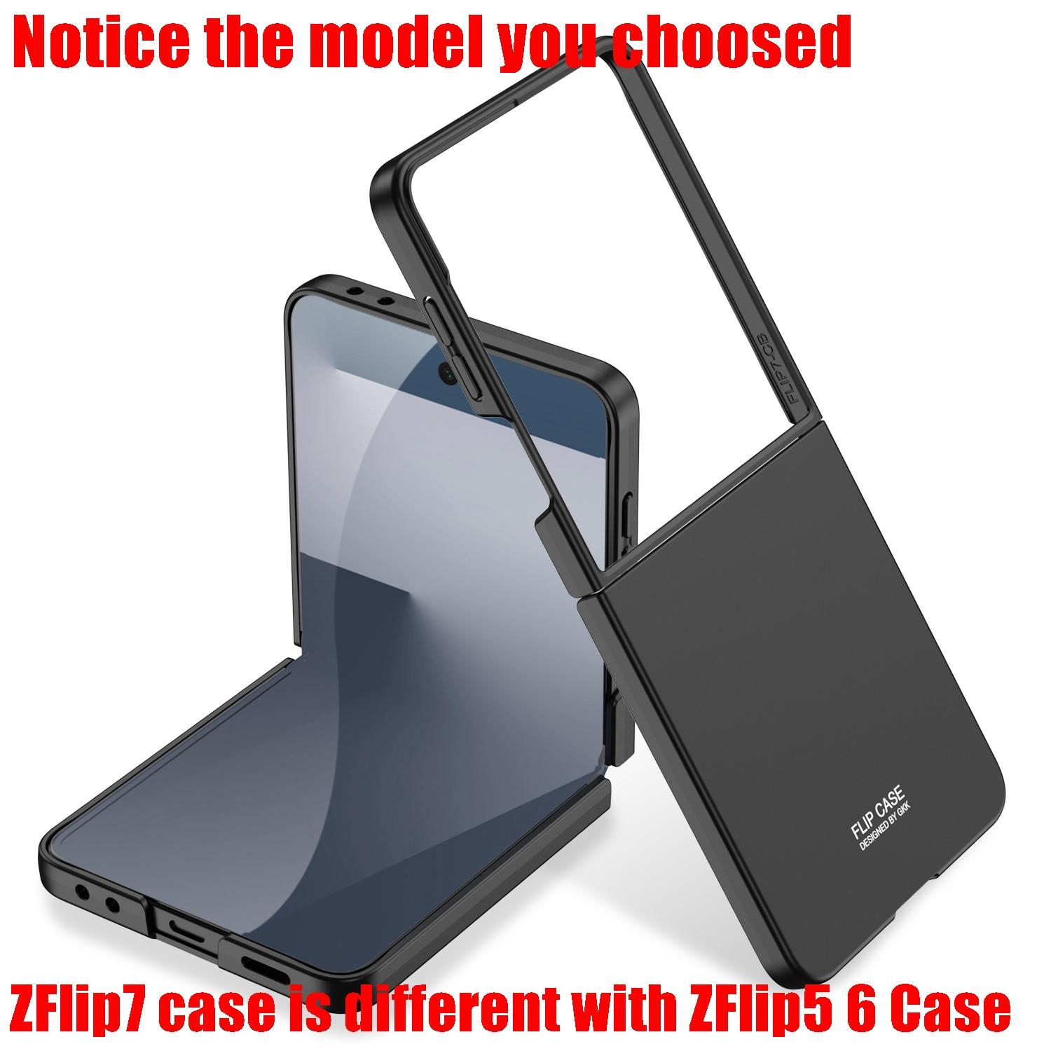 Schokbestendige Ultra Dunne PC Case voor Samsung Galaxy Z Flip 7 6 8 Flip7 Flip8 Slanke Matte Mannen Vrouwen Telefoon ZFlip7 Flip6 Cover Galaxy Z Flip 8 zwart