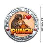 Prote Protect Punch Monkey Coin 3D Embossed Commemorative Figure Metal Collectible Souvenir Home Decoration Children Adults Gift