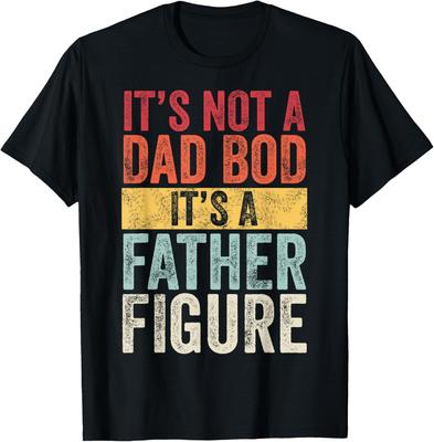 Het is geen papa-buikje, het is een vaderfiguur Grappige Retro Vintage Grafische Unisex Shirt