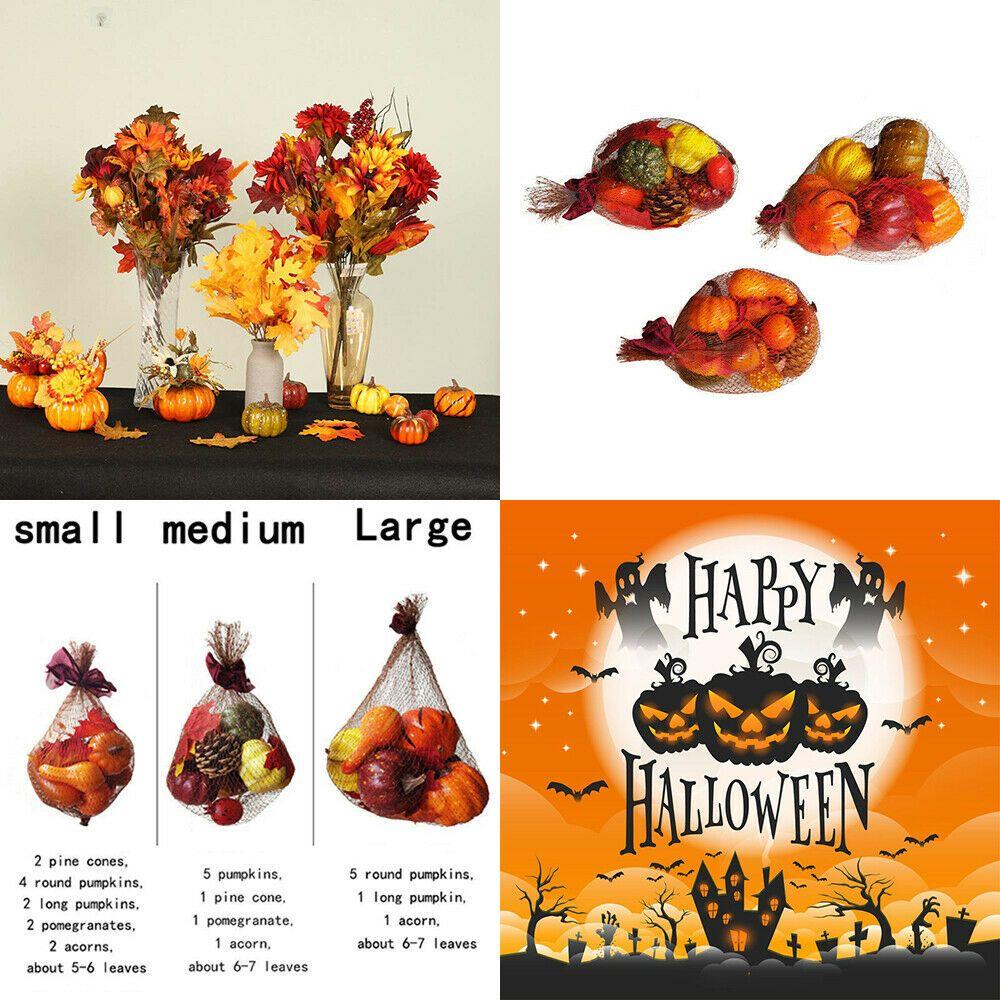 

Поставка реквизита для фотографий Декор на Хэллоуин Искусственная ручная работа Моделирование тыквы Фестивальный орнамент Large Set