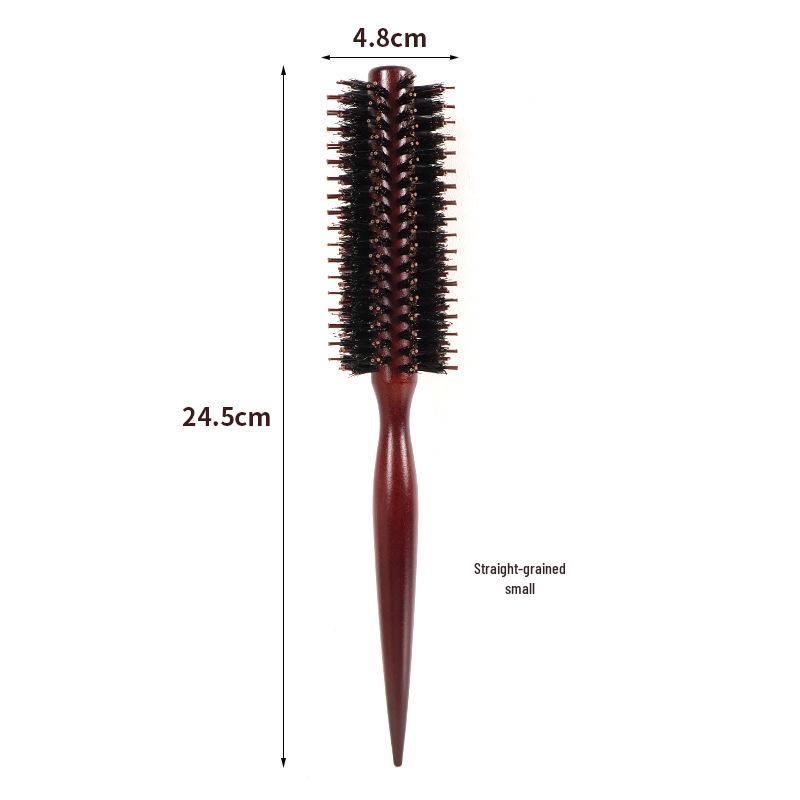 Stylist Curling Comb: Anti-Static Wooden Fluffy Roller for Haircuts