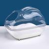 Hamster Bathing Sand Box Chinchilla Shower Bathtub Clear Chinchilla Bathtub Gerbil Body Cleaning Container For Hamster