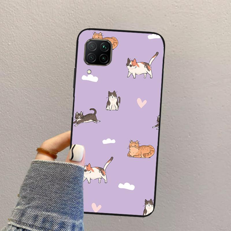 Funny Cat Collage For Huawei Nova 12s 12i 11i 8i 7i Y73 Y70 Y90 Y60 Y72 Y61 Y91 9 10 SE P30 Pro P40 Lite Case
