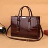Retro Damenhandtasche mit Krokodilmuster - Europäischer & Amerikanischer Stil, Trendige Einzel-Schulter-Reisetasche.
