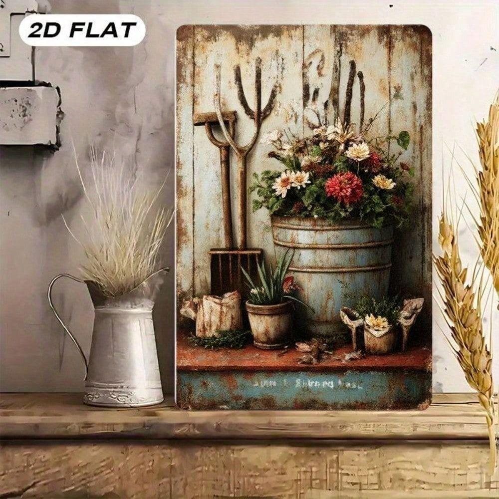 Vintage Metal Poster Wall Decor Kitchen
