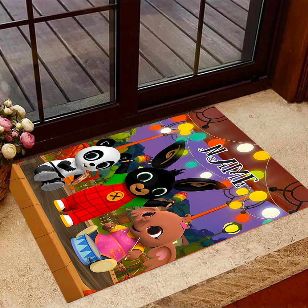 Friends Adventure Customize Your Name Floor Mat Design for Living Rooms Balcony Playrooms Kitchen Antislip Carpet Anime Office Decor Spiritual Gift