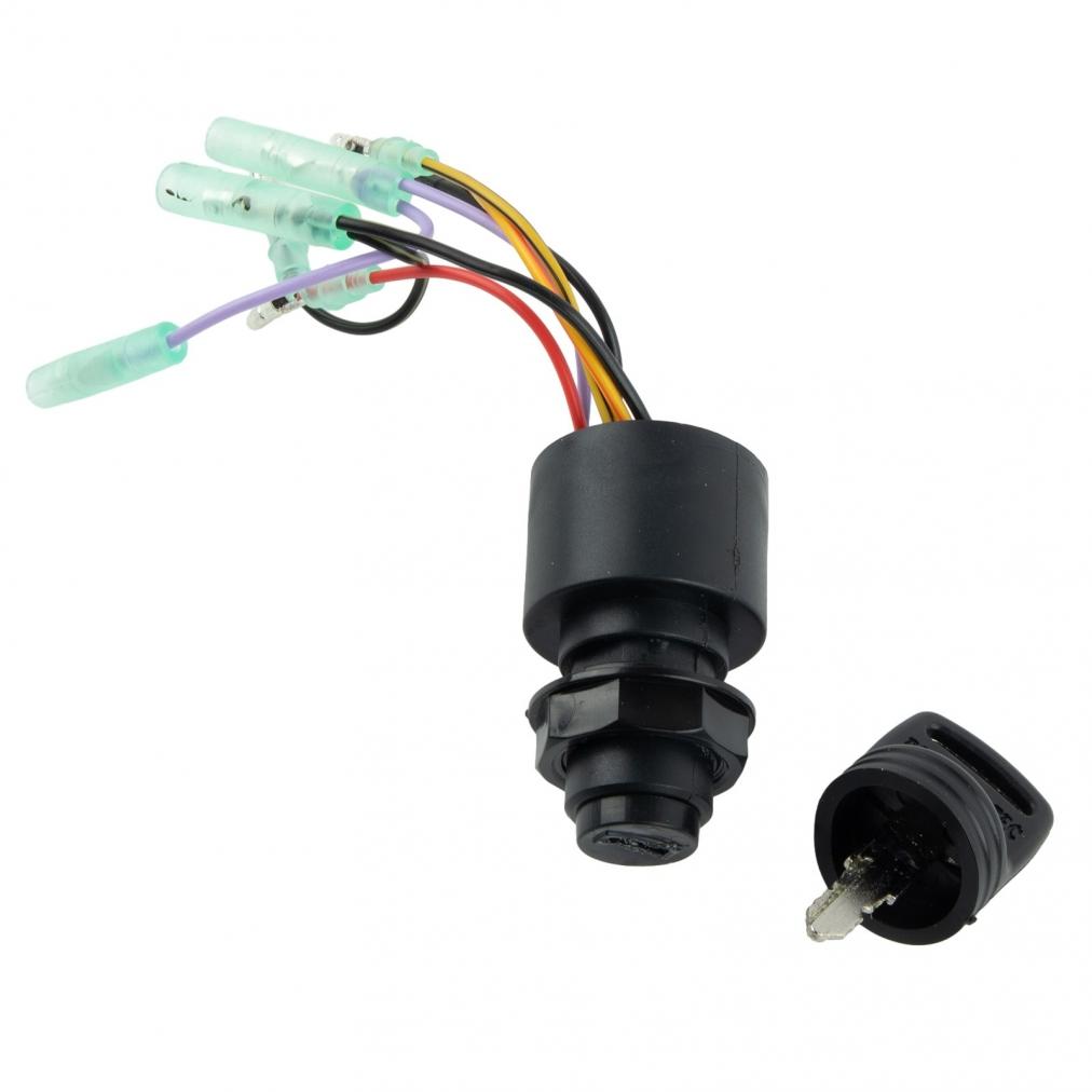 Ignition Key Switch Plastic + Metal Replacement 3 Position