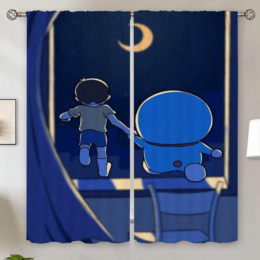 Curtain D-Doraemons Cheap Free Shipping Curtains for Bedroom Home and Decoration Curtains In the Living Room Decoration Blind