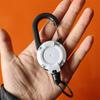1Pcs Anti-theft Metal Easy-to-pull Buckle Rope Elastic Keychain Sporty Retractable Key Ring Anti Lost Yoyo Ski Pass ID Card