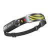 Motion Sensor Headlamp Ultra-Bright LED Headlamp Gesture Control Waterproof Lightweight USB-C Rechargeable Outdoor Headlamp for Camping Hiking
