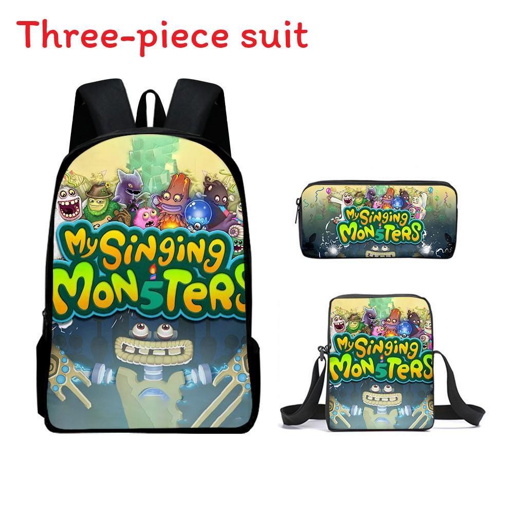 Singing My Monsters Childrens School Bag Three Piece Suit Suitable Gift For