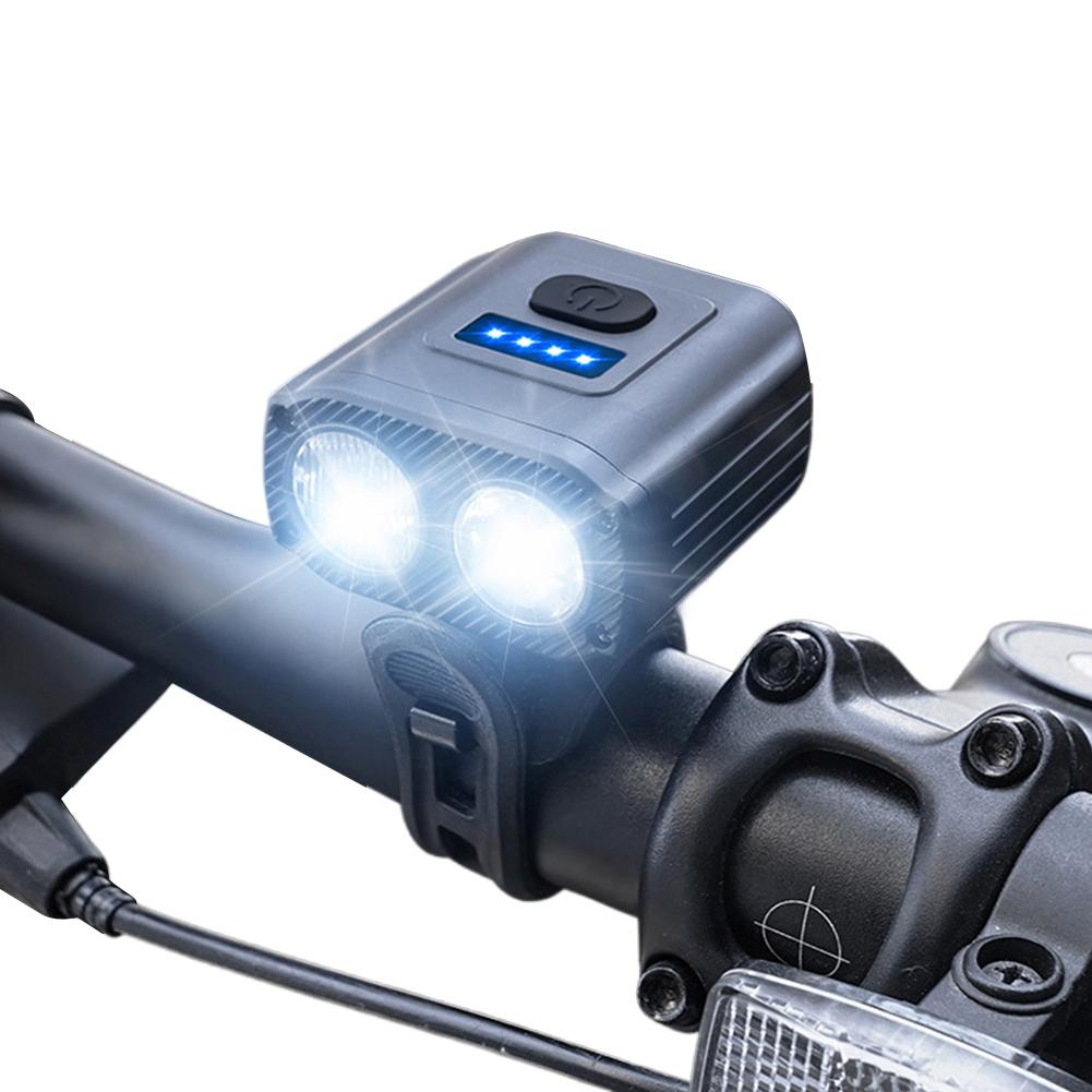 LED Bicycle Headlight High Beam Low Beam LED Cycling Lantern USB Charging MTB Road Bike Headlight 1200mAh Bicycle Accessories