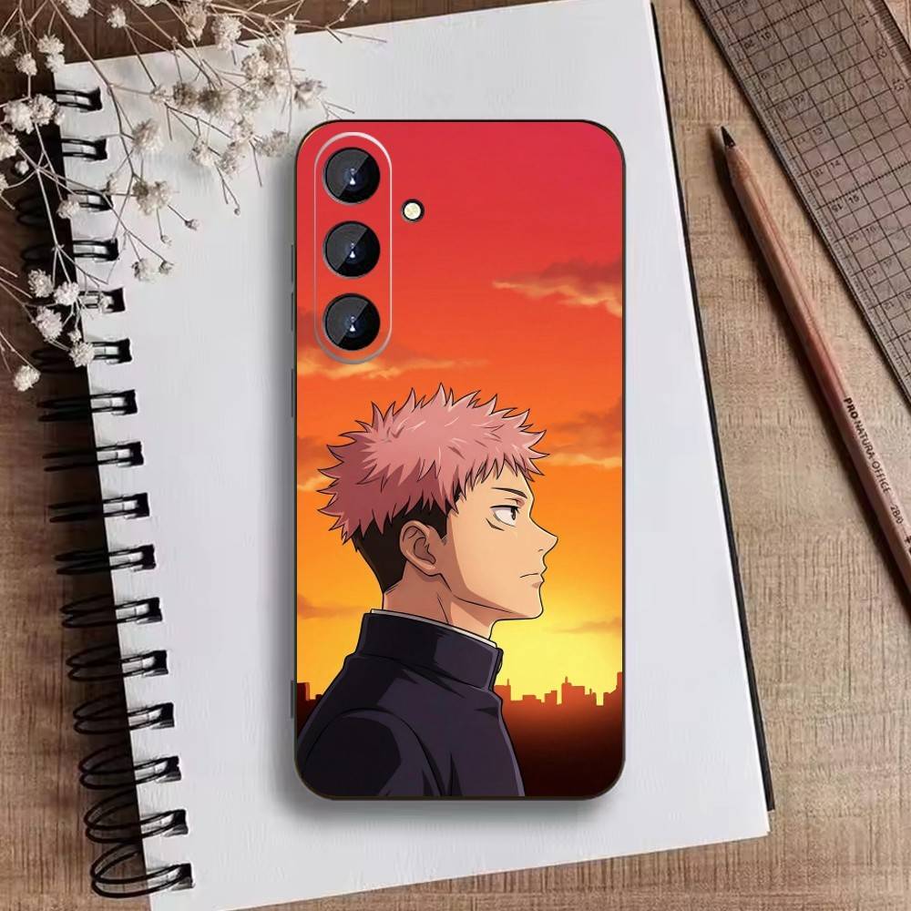 Coque de téléphone Jujut-su I-Ichiji S-Kaisen Pour Samsung Galaxy A73,21,22,32,71,53,52,51,80,5G Housse Noire Souple