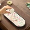 Shangqi Nine Peach Absorbent Oval Ceramic Tea Tray
