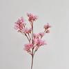 Peach Blossom Artificial Cherry Blossom Home Decoration, 40cm Short Stem Fake Flower Ornament