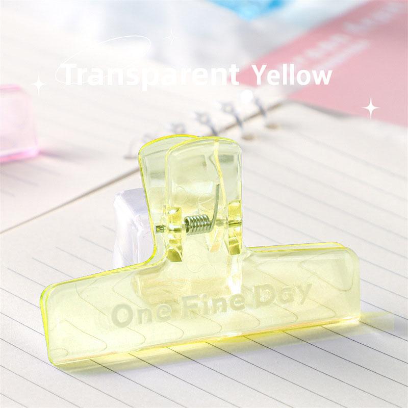 Simplicity Paper Clip Transparent Visible Acrylic Clip Scrapbook Sticker Storage Clip Student Supplies Lovely Stationery