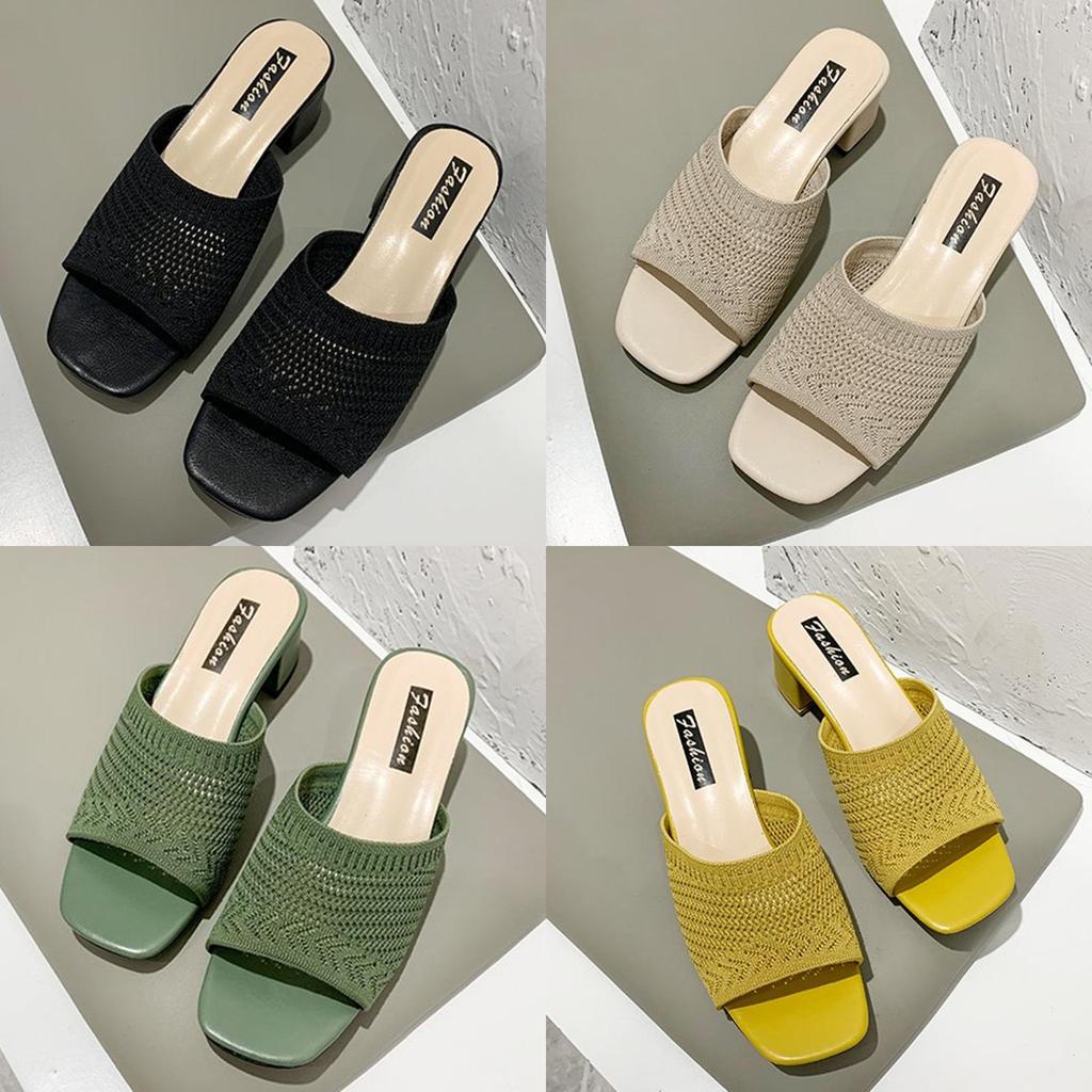 Womens Flat Sandals With Mesh Upper And Rubber Sole For Casual Daily Wear