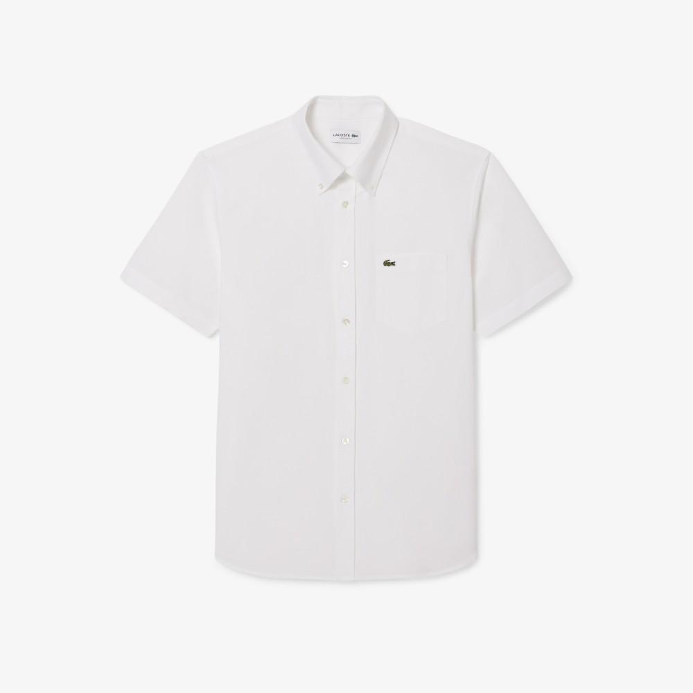Lacoste Men's Short Sleeve Oxford Shirt CH1917-56G001