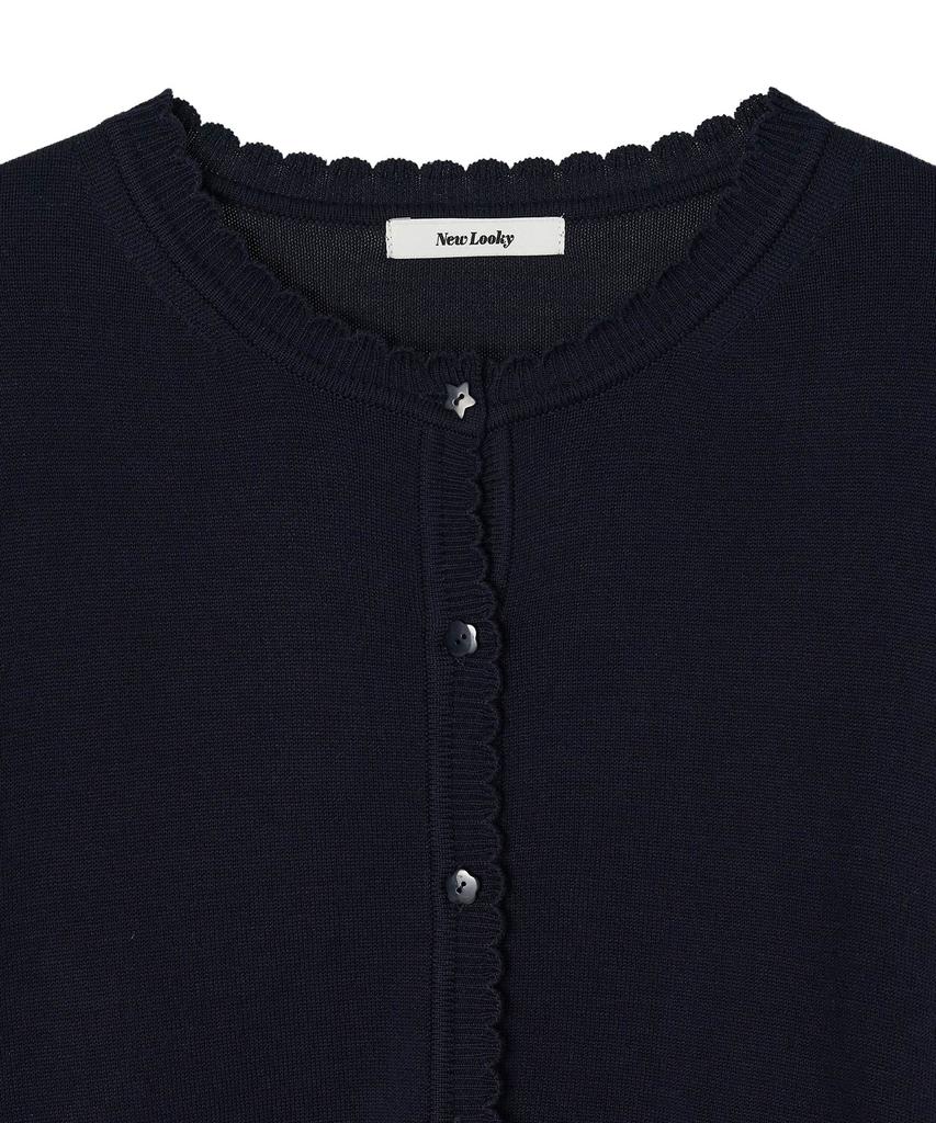 Nyuluki Base Loose Fit Cardigan_Navy