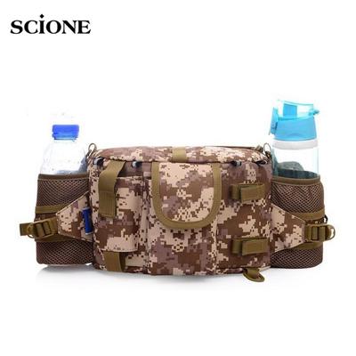 Tactical Camouflage Waist Waterproof Nylon Sports Belt Phone Coin Purse Water Cups Mini Pouch Bag