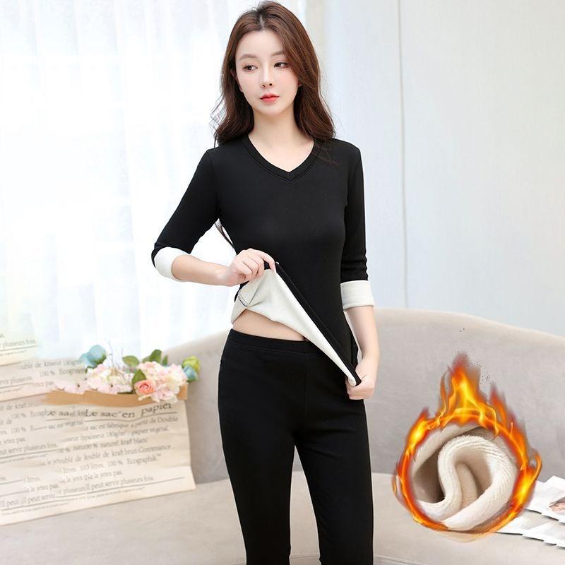Modal Thermal Underwear, Long Johns, Women's Set, Shaping T-shirt, Large Size Base Layer, Cotton Sweater, Body Shaping, Winter Thermal Underwear