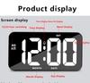 1pc, Large Digital Wall Clocks,  LED Display Digital Alarm Clock, LED Oversized Electric Clock With Date, Week, Temperature, Adj