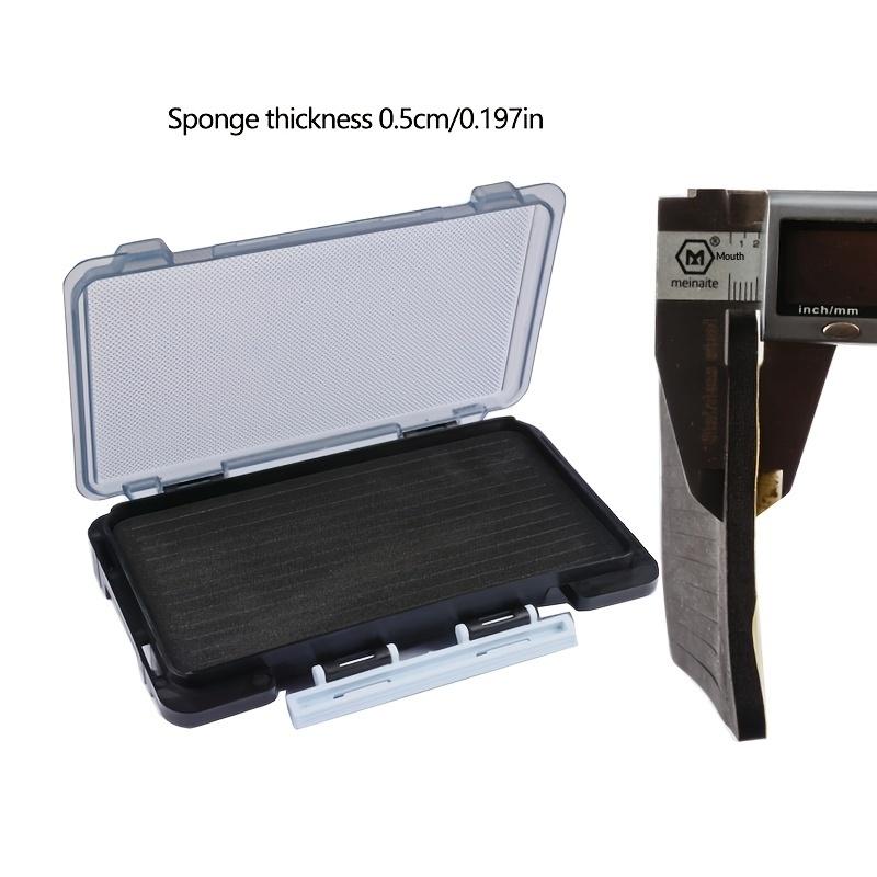 Transparent Jewelry Storage Box Portable Sponge Pad Dust-Proof Storage Box Earring Ring Jewelry Organizer