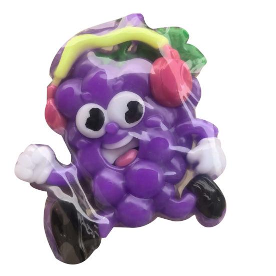 

Cartoon Fruit Squeeze Toy Anxiety Relief Sunglasses Durian Skateboard Banana Guitar Eggplant Grape Sensory Fidget Toy Party Favors Grape