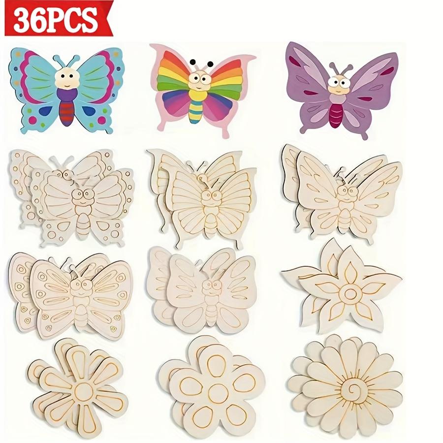 

36pcs Wooden Butterfly Painting Graffiti Decorations Birthday Wedding Country Cottage Home Decoration Holiday Hanging Ornaments others