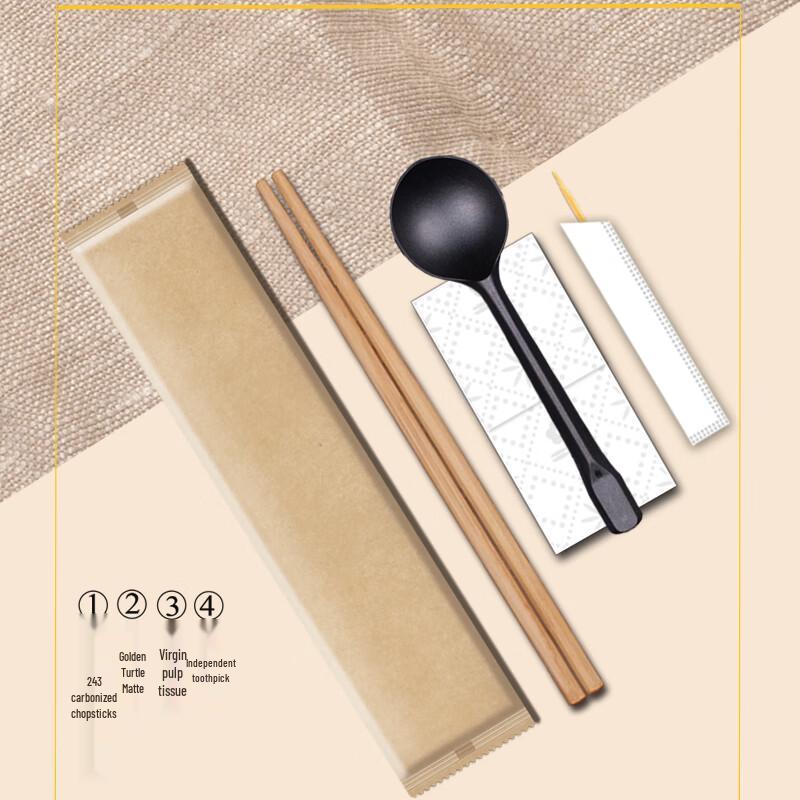 Disposable Bamboo Chopstick & Spoon Set