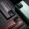 Genuine Leather Phone Case For iPhone 17 Air 16 15 11 12 13 14 Pro Max 16 Plus 16Pro 15Pro Luxury Back Cover