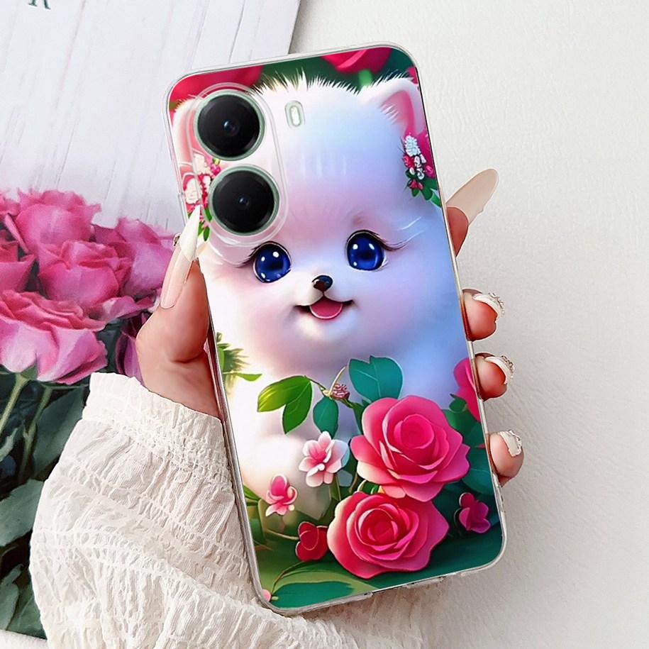 For Xiaomi Poco X7 Pro 5G Case Fashion Flower Queen Pattern Soft Silicone Clear Phone Cover For Xiaomi Poco X7 PocoX7 Pro Fundas