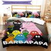 3pcs Barbapapa Bedding Set Duvet Cover Closure Includes 1 Duvet Cover & 2 Pillowcases, Soft and Comfortable for All Seasons.