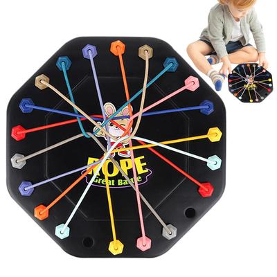 Rope Knots Challenge Game Rope Untangling Puzzle Portable Mind Toys for Kids Ages 3 String Solution Central Lacing Toys