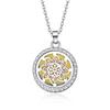 In-Stock Aromatherapy Hollow Diamond Pendant Necklace