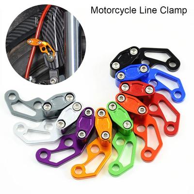 Aluminum Alloy Brake Line Clamp Tube Line Protector for Honda /Yamaha /Suzuki Motorcycle Brake Line