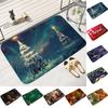Absorbent Christmas Doormat Non Slip Bath Floor Mats Kitchen Square Indoor Decor