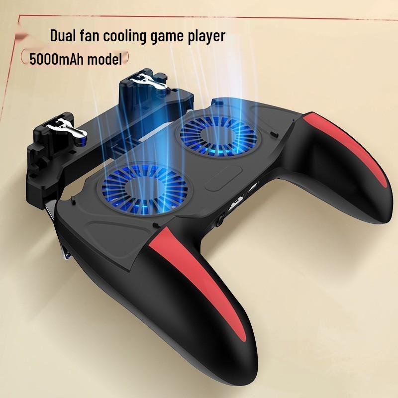 TikTok Top Chicken Game Controller: Six-Finger Grip, Fan Cooled, Continuous Touch Gun Assist