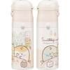 Skater Kids' Stainless Steel Water Bottle, 2-Way Design, 420ml (Direct Drinking) and 350ml (Cup Drinking), Sumikkogurashi Sweets Shop Design, Lightwei