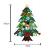 Diy Felt  Christmas  Tree  Set Holiday Atmosphere Creative Christmas Decoration (with String Lights)