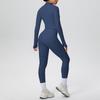 Cross-Border Halter Backless Sports Bra & High-Waisted Zipper Jacket Yoga Set