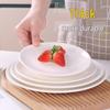 Shanyufu Pure White Ceramic Dinner Plates