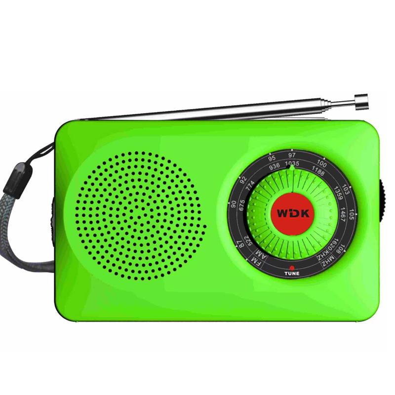 

Карманные радиоприемники, AM FM-радио на батарейках с громкоговорителем, портативное транзисторное радио для прогулок, кемпинга зелёный